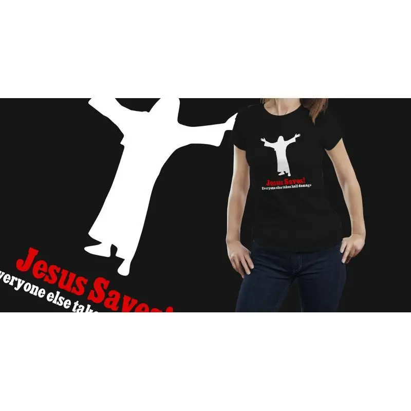 Jesus Saves tshirt roleplaying D&D 5th