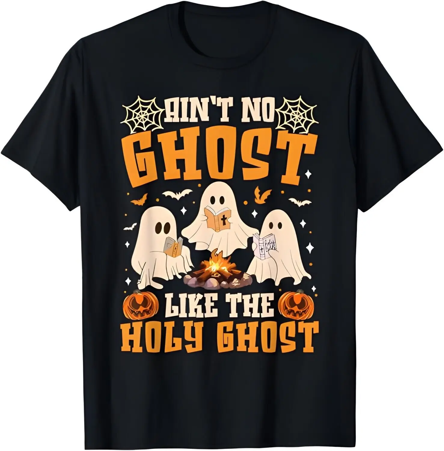 Ain't No Ghost Like The Holy Ghost Funny Christian Halloween T-Shirt