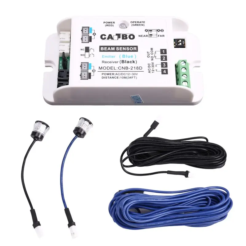 A52T White Photoelectric Sensor Detector For Auto-Door 10M/30FT Distance Single