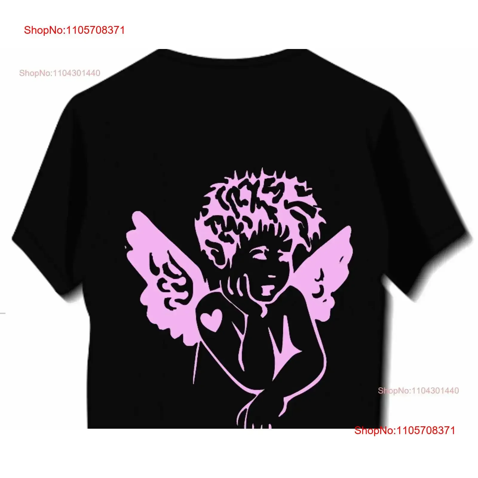 ANGEL sort of T shirt vintage Washed Unisex graphic Comfortable Casual streetwear homme Versatile fashion Breathable Slightly