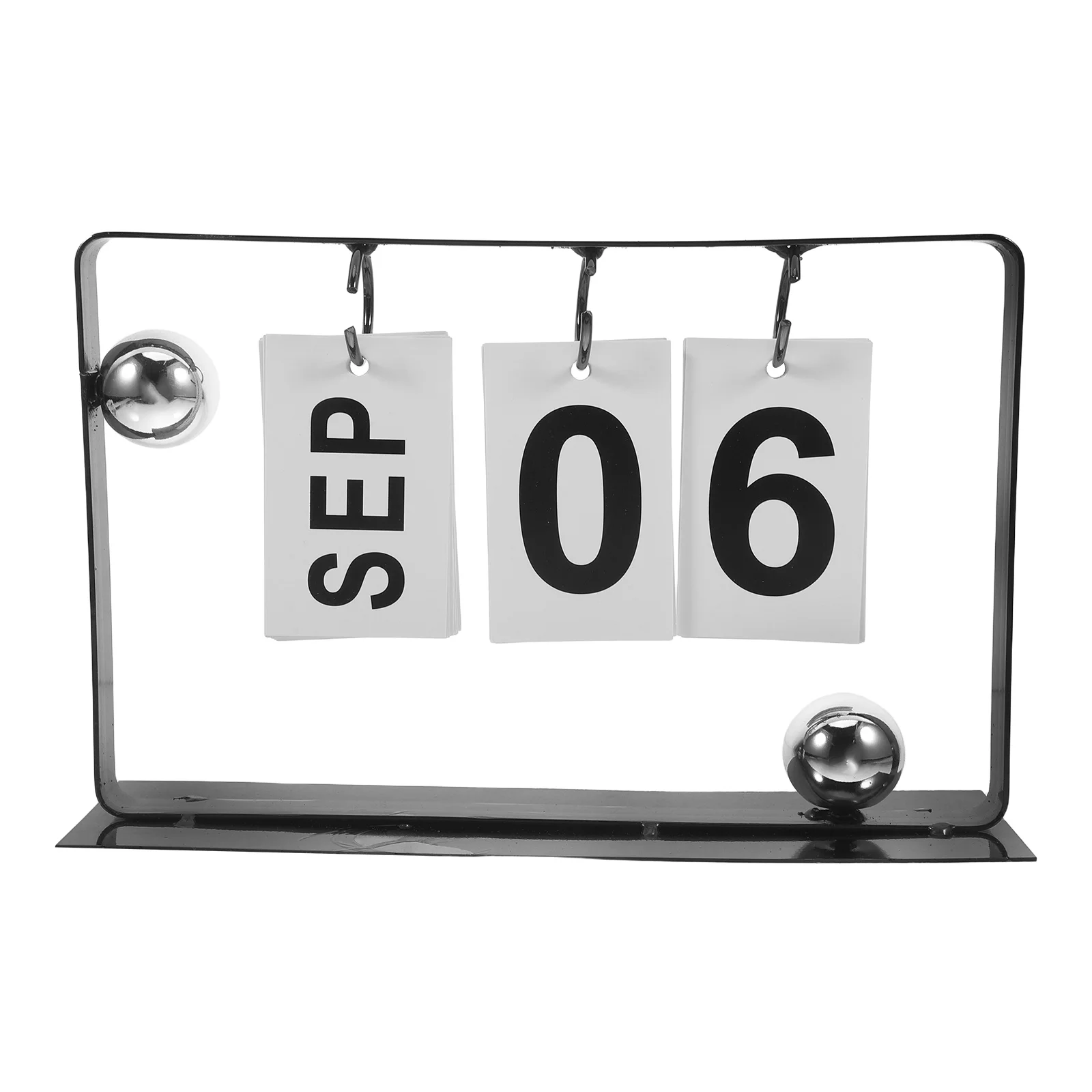 

Элегантный минималистичный железный художественный календарь для офиса, вечный флип-календарь для ежедневного планирования, многоразовый настольный компьютер с подставкой, универсальное использование