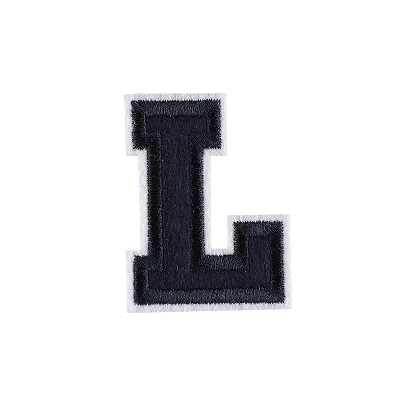 5.5cm Embroidered ABC DEF Letters Iron On Patch Jersey Number Figures Applique Alphabet Uniform Sticker Clothing Sew Name Badge