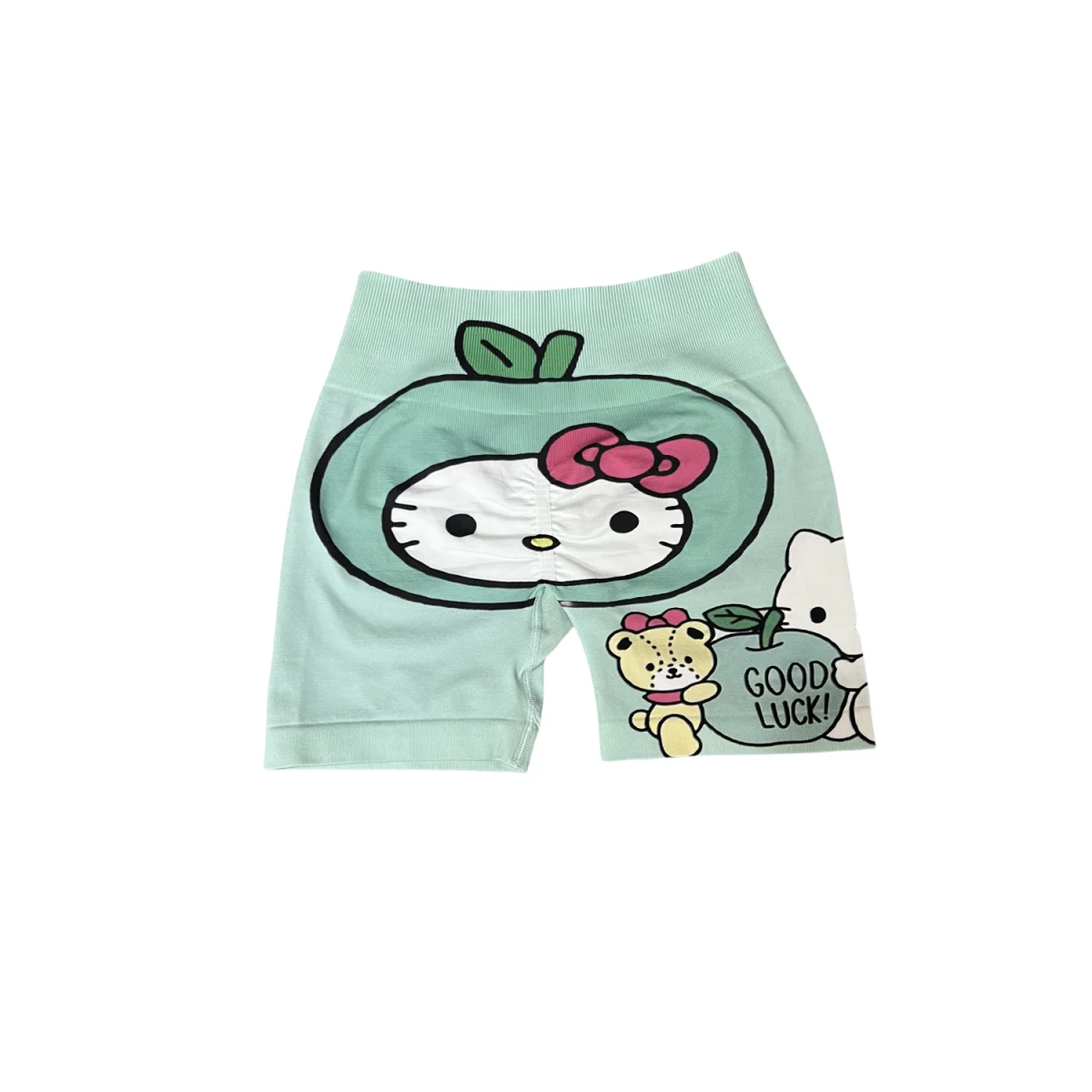 Fashion Sanrio Hello Kitty Sports Shorts Cute Casual Women'S Tight Fitting Anime Yoga Shorts Volleyball Cycling Fitness Shorts