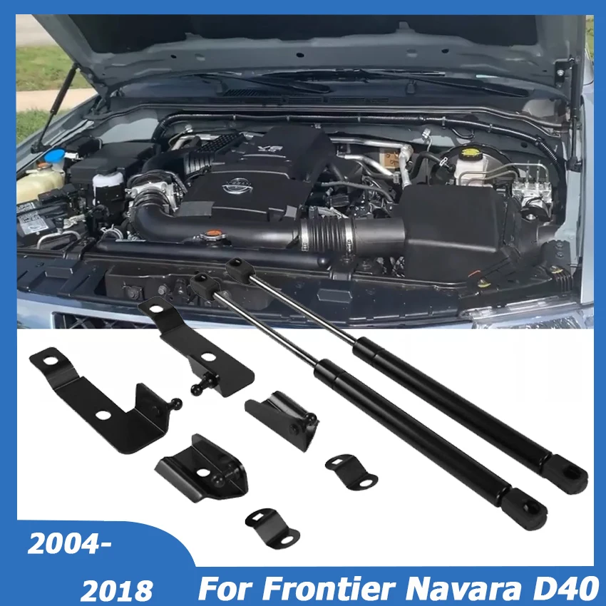 

For Nissan Frontier Navara D40 2004-2018 Front Bonnet Hood Shock Lift Gas Hydraulic Struts Bar Support Arm Car Accessories