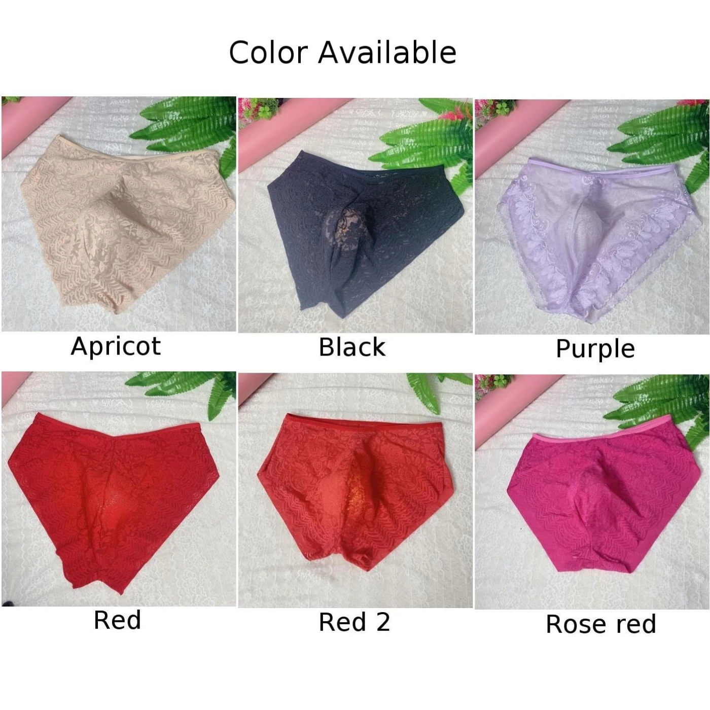 Enhance Scrotum Bulge Pouch Briefs Sexy Mens Bikini Panties Elastic Underwear Mesh Sheer Thong Lace Pouch G-String