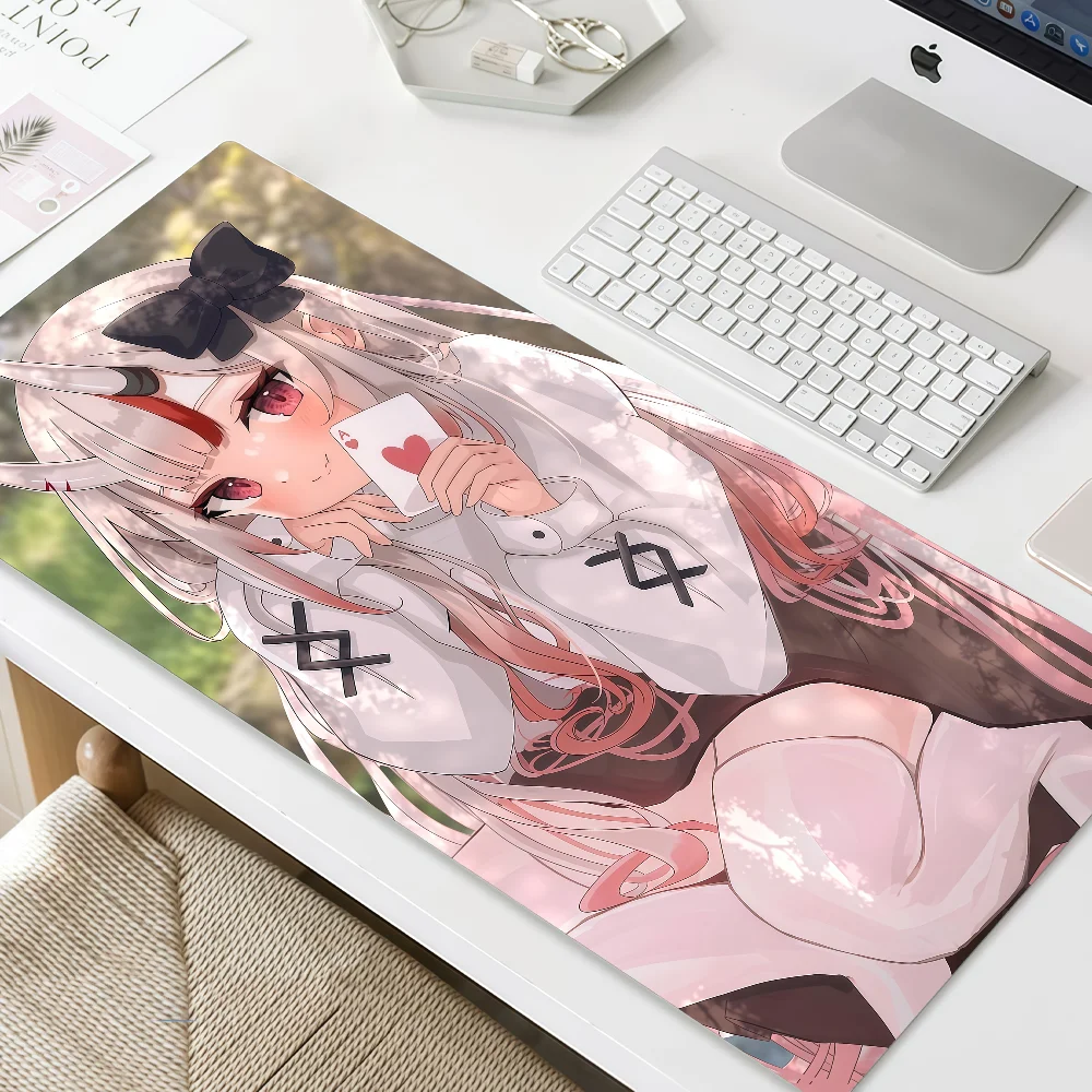 Mouse N-Nakiri Pad MousePad Non-slip Lockedge Office Idol Student Gaming Virtual Thickened Large Writing Ayame Pad Cushion