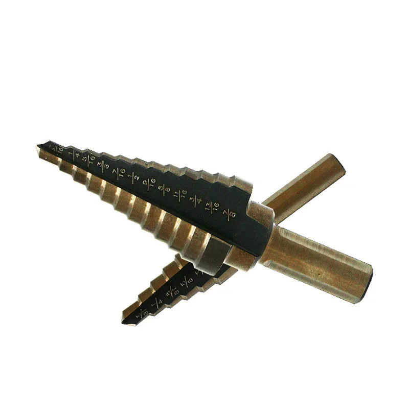 HSS 4241 Cobalt Multiple Hole Step Drill Bit Set Tools Aluminum Case Metal Drilling Tool for Metal Wood Step Cone Drill