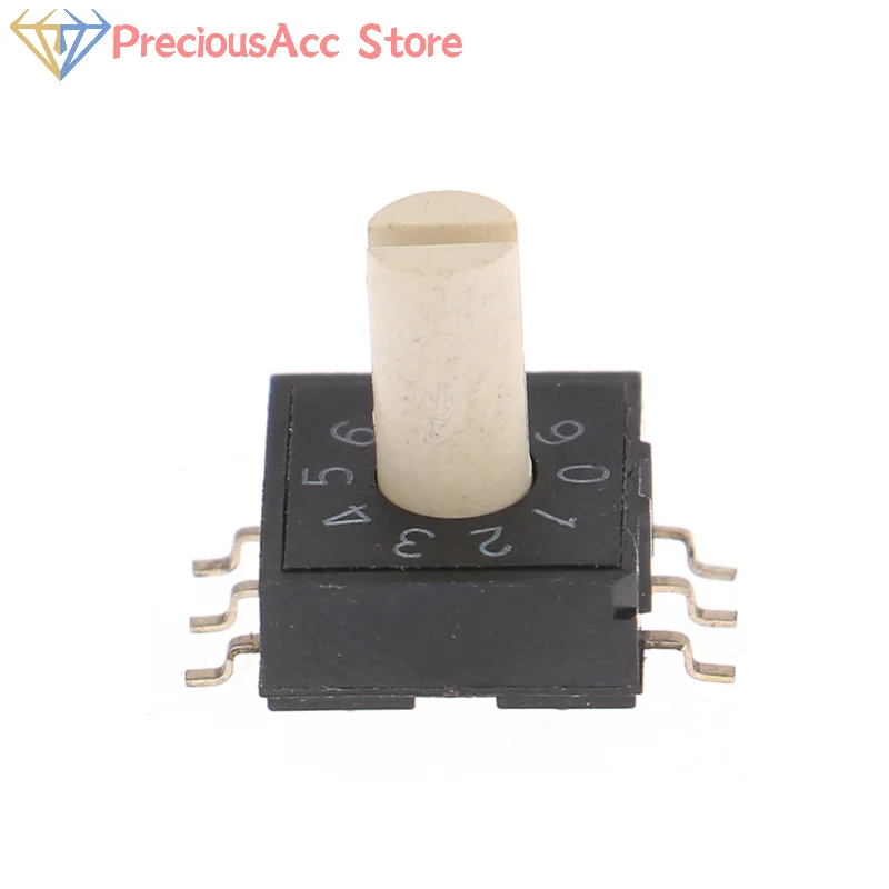 1PC RM3HAF-10 Rotary Coding Switch 10 Position 0-9 Dial Selector Patch Type Control Component With Handle