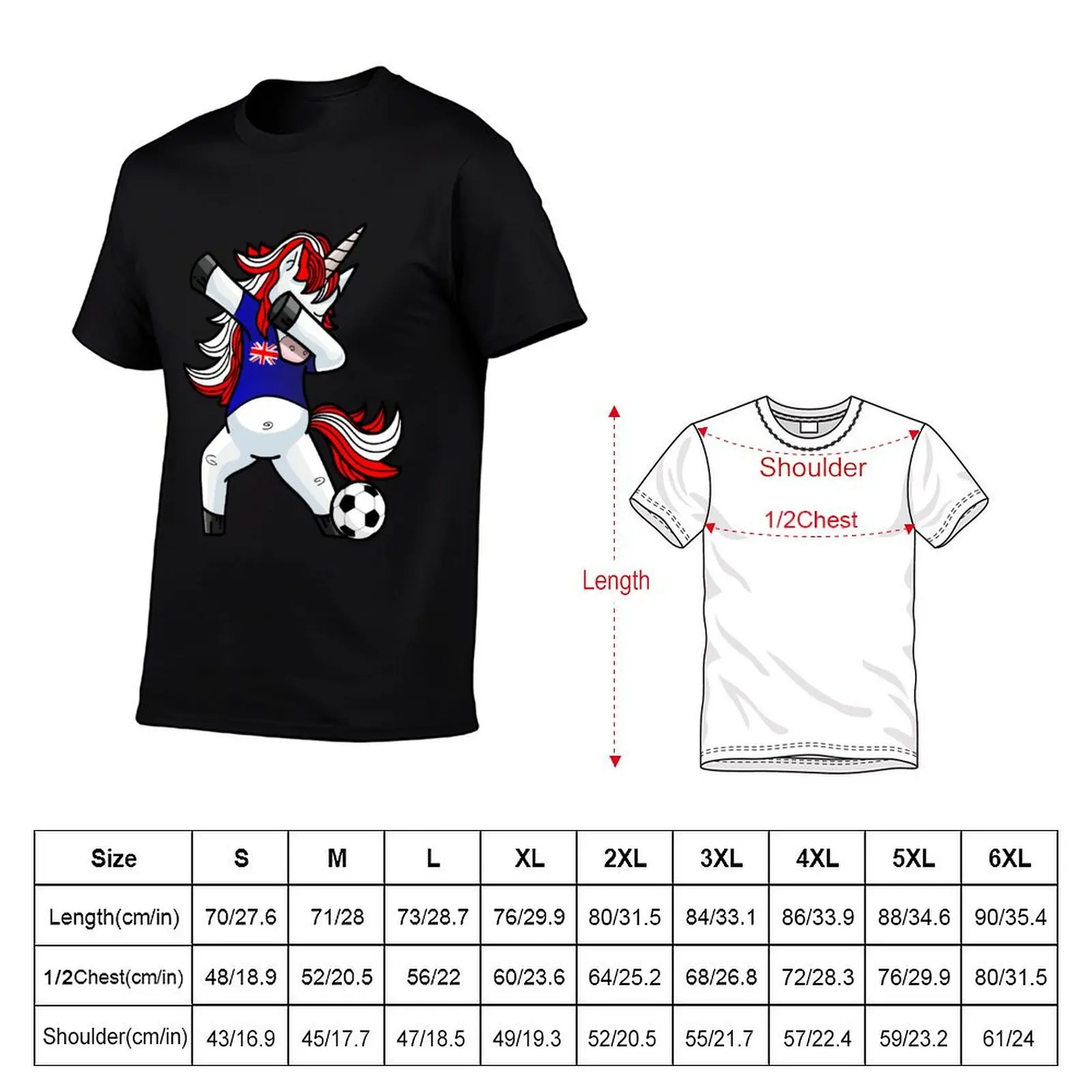 Dabbing Soccer Unicorn England T-Shirt Quick Dry Outdoor Sports T-Shirt