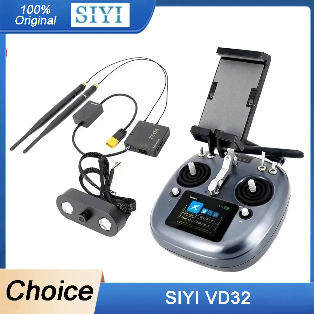 

SIYI VD32 Agriculture FPV Controller - 5KM Range, 2.4G 16CH, IP67, Touchscreen, Bluetooth Datalink for Spraying Drones
