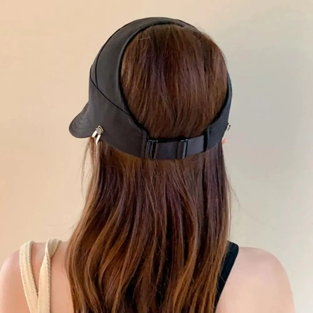 قبعة بلون سادة قابلة للتنفس في الهواء الطلق مع حافة كبيرة للنساء قبعة شمس صيفية مجوفة بحافة ممتدة للحماية من الشمس