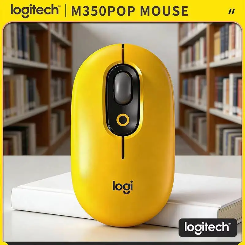 

Eco-Friendly Logitech M350 POP Mouse Recycled Plastic Silent Scroll Multi-Gadget for Tablet Pro Device and Smart Monitor Screen