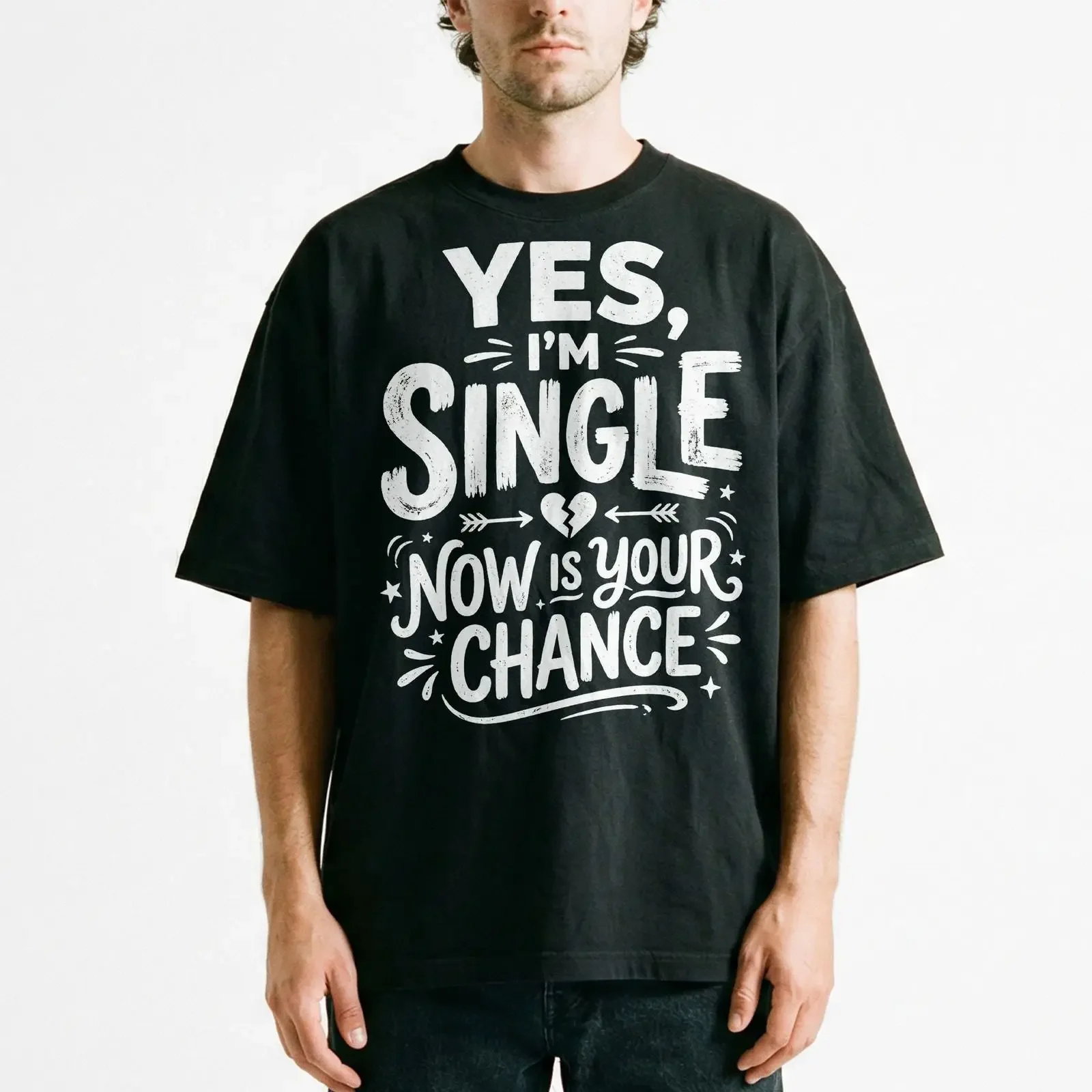Vintage Yes I'm Single Now Is Your Chance Funny Dating Sarcastic T Shirt Humor vintage Washed graphic Slightly designer clothes