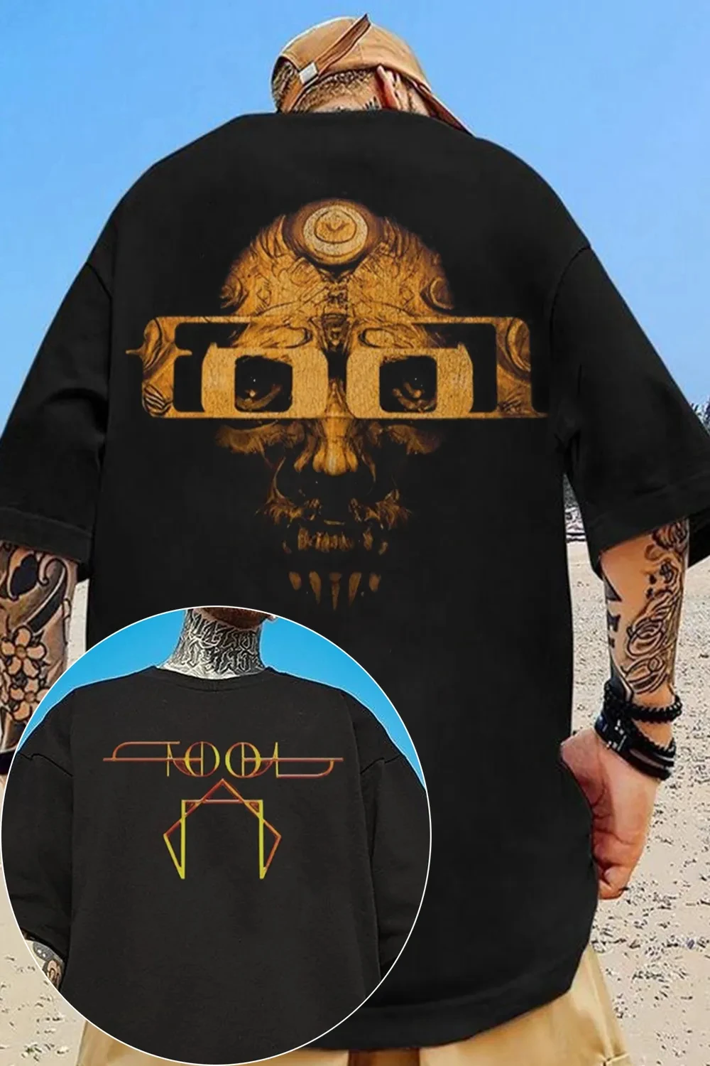 Tool Band Short Sleeve Gothic Rock Graphic T Shirts Heavy Metal Tops Casual Print Cotton Tee Men's and Women's T-shirt Fans Gift