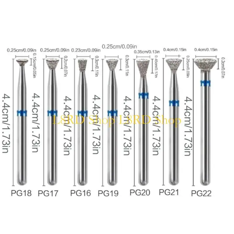 L8rd Bits forage à ongles professionnels, forets manucure pour machine à former à ongles électriques