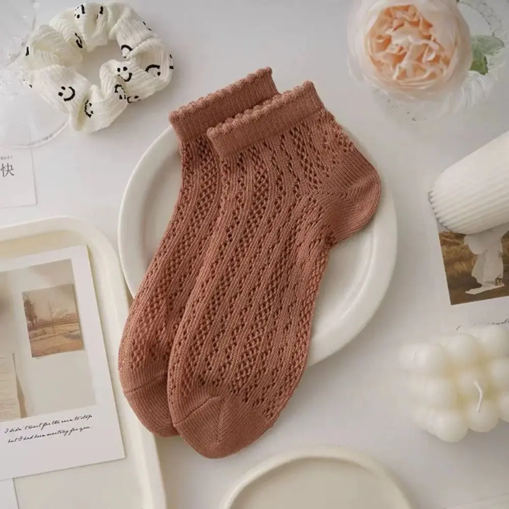 1 пара новых летних тонких носков для женщин и девочек, модные короткие носки-трубочки, дышащие носки до щиколотки, носки с неглубоким носком