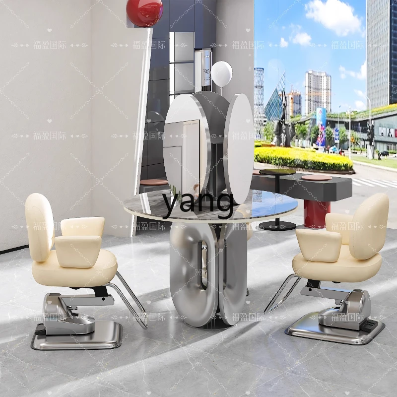

LH floor-to-ceiling three-sided mirror for hair cutting mirror, special barber shop mirror