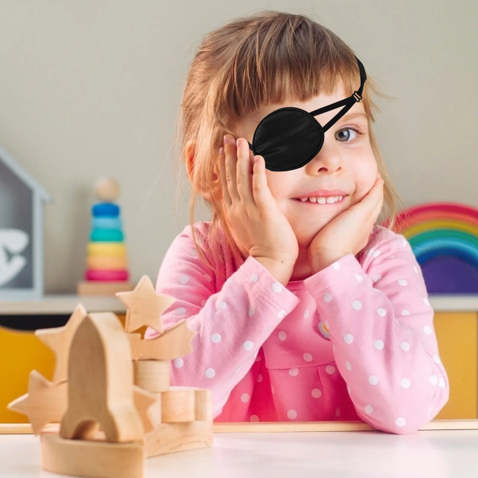 

Натуральная шелковая маска для глаз для детей, коррекция косоглазия, лечение амблиопии, защитный чехол для глаз, для детей с ослабленным зрением