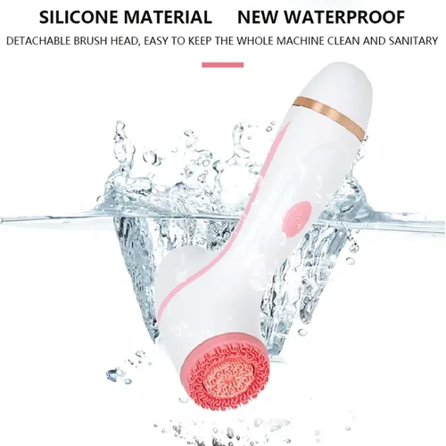 Imagen 2 del producto Limpiador ultrasónico eléctrico, cepillo de limpieza 3 en 1, herramienta facial, masajeadores, cepillo de limpieza giratorio sónico, eliminación galvánica de puntos negros