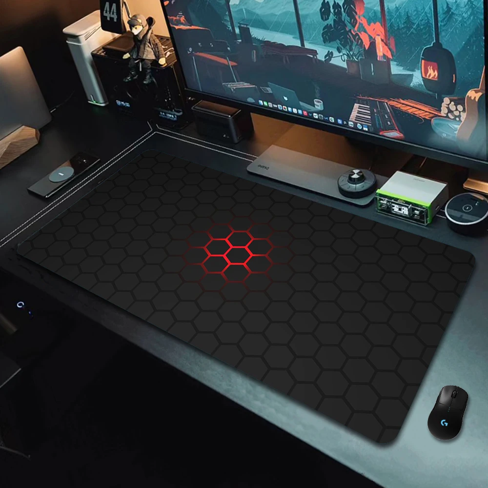 90X40Cm Geometrische Art Grote Gaming Muismat Gamer Grote Muis Mat Computer Gaming Vergrendeling Rand Mousepad Toetsenbord bureau Muizen Pad