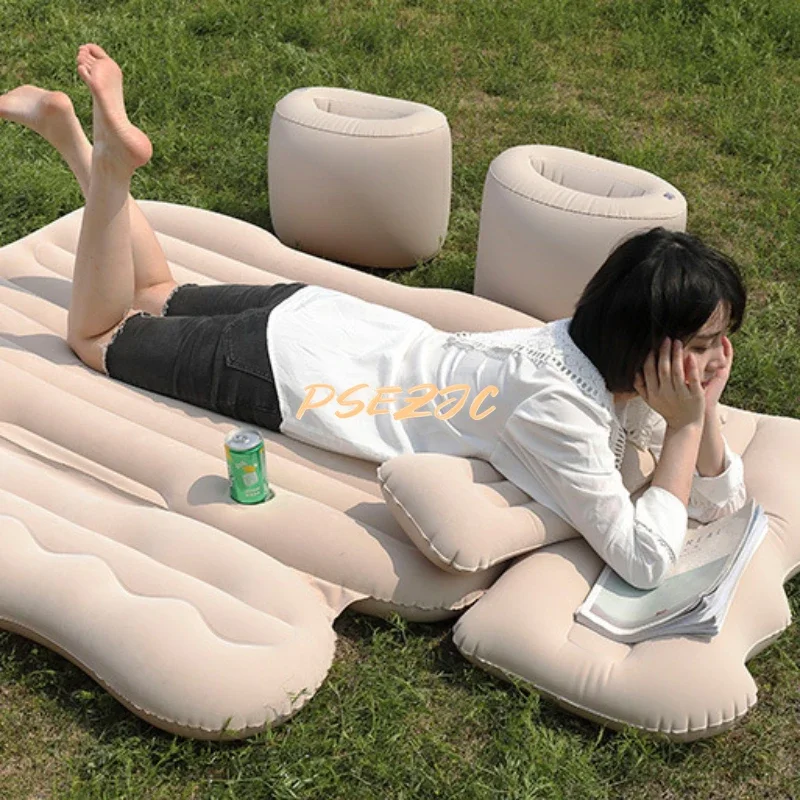 Universal Portable Comfortable Travel Soft Plush Air Cushion Bed Inflatable Sofa Inflatable Furniture Camping