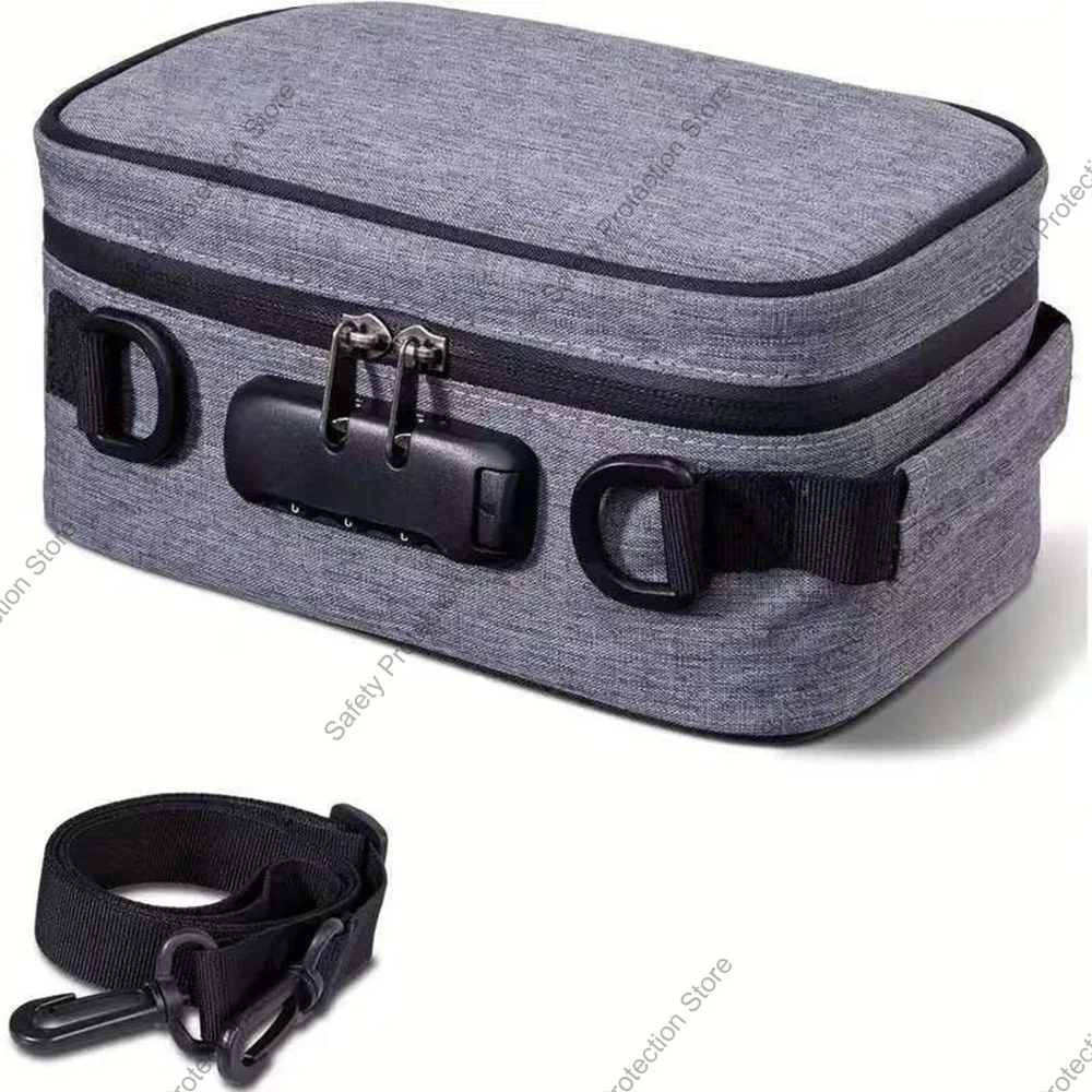 Password Lock Bag Storage Box 3 Digital Combination Lock Safe Organizer Outdoor Travel Portable Multifunctional Bag for Card