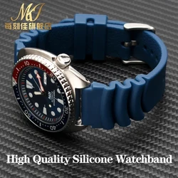 20 22mm Diving 007 Silicone Watchband for Seiko SKX007/SRPA21J1 SBBN013 SRP601J1 No. 5 Water Ghost Canned Sport Wristbands Strap