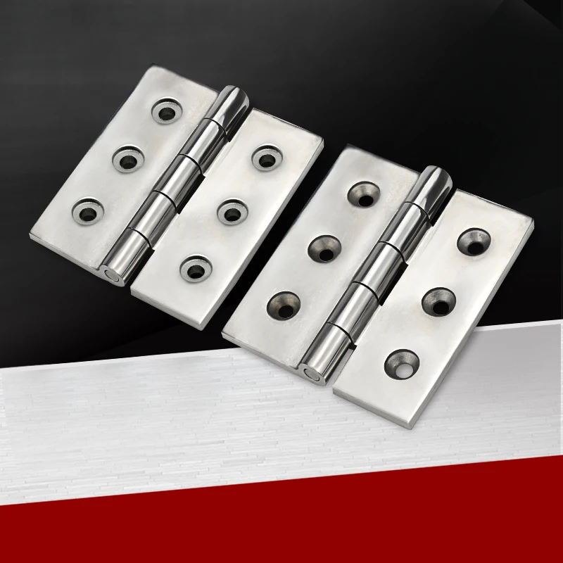 

Thickened Hinge 304 Stainless Steel Six Hole 180 Degree Rectangular Industrial Bearing Heavy Six Holes Hinge 100 * 125 * 6