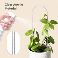 U-shaped acrylic plant climbing frame, transparent and durable, suitable for indoor vine and flower pot support