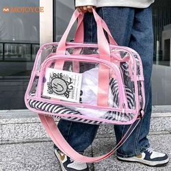 Women's PVC Transparent Handbag Waterproof Crossbody Bags Training Bag Travel Duffel Bag For Women Luxury Designer Handbags