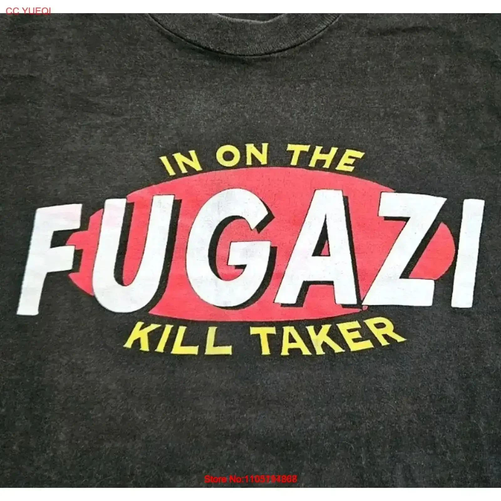 Vintage 90s Fugazi I m On The Kill Taker Punk T Shirt Size L XL Minor Threat Washed Casual Stretched Versatile Soft vintage