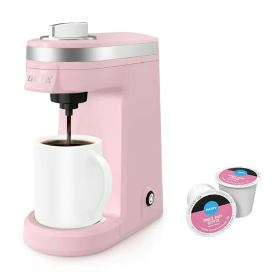 

Mini Coffee Maker for K Capsule Single Serve Coffee Maker for One Cup Americano Lightwght Pod Coffee Machine Dusty Rose