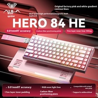 Alua Wolf Spider Hero84 Esports Magnetic Axis Keyboard Computer Game Special Wired Boys Esports Peripheral Light Box Keyboard