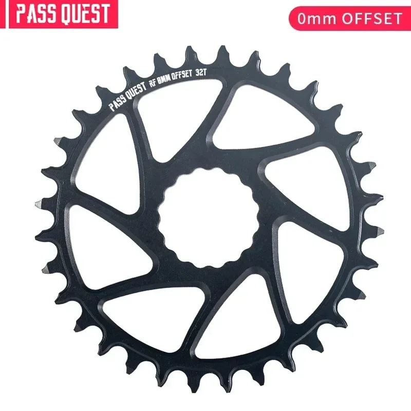 

PASS QUEST RF（0mm offset ) black Round/OVAL Narrow Wide Chainring 30T-44T Bike Chainwheel Cycling Accessorie