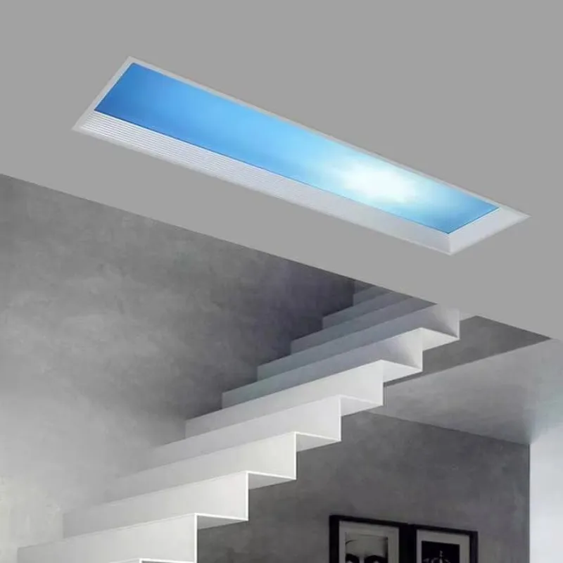 Embedded Indoor Light Emitting Diode Ceiling Light Intelligent Artificial Virtual Skylight Blue Sky Remote Control