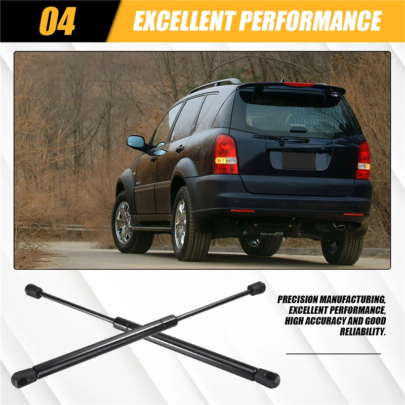 

ABIB-2 шт. задний багажник, задняя дверь багажника, газовая пружина, амортизаторная стойка, опорная штанга для SSANGYONG REXTON (GAB) 2002-2011