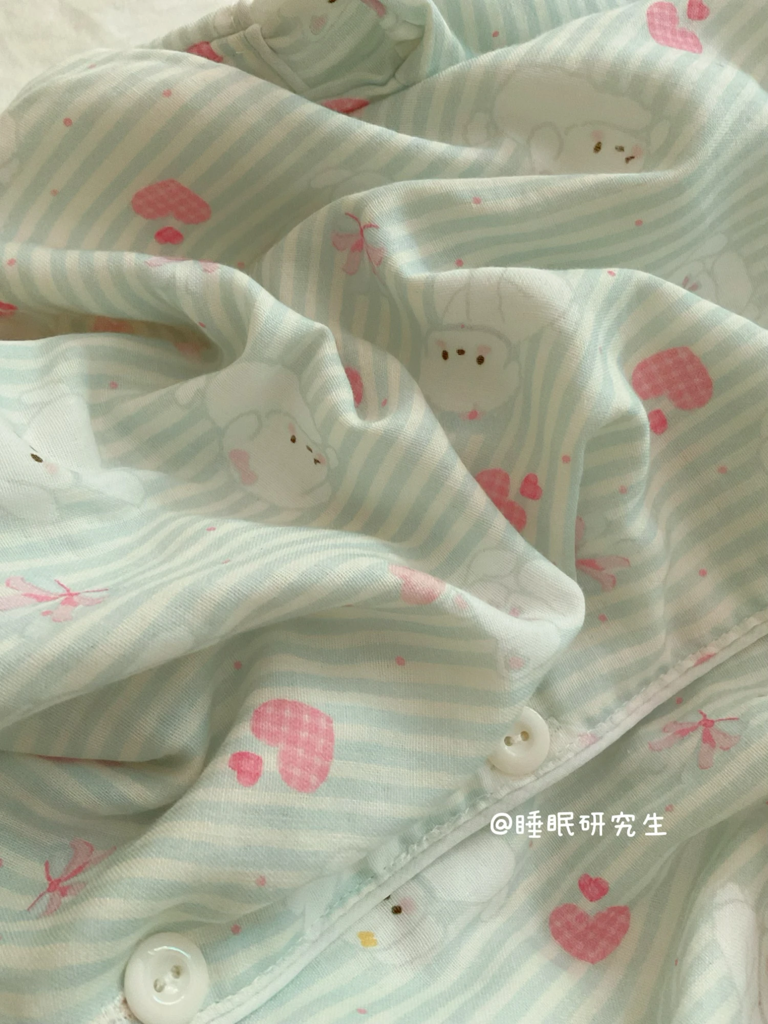 Pure Cotton Pajamas Set Small Fresh Cartoon Cute Short-sleeved Pajamas Sweet Girl Japanese Ins Skin-friendly Soft Loungewear