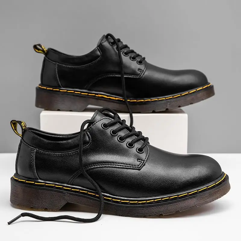 Mocasín de negocios para hombre, nuevo, retro, informal, de negocios, de cuero, cómodo, oxford