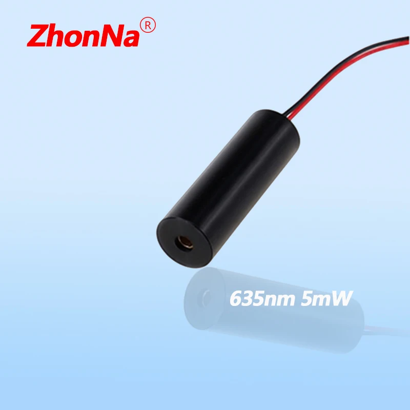 Módulo laser vermelho 635nm 5mW, 10x30mm, óptica de ponto único, lente de vidro de mira localizador, tensão de entrada 3-5V, acessório de instalação