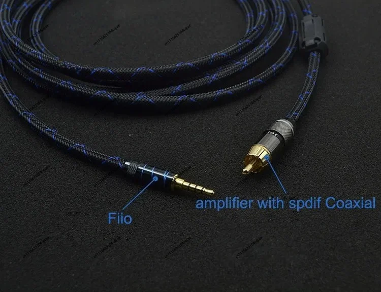 HIFI 3.5mm To RCA Male SPDIF Coaxial Digital Audio Cable 75ohm For Fiio X7 X3K X5K 2nd X7 Mark ll EROS H06