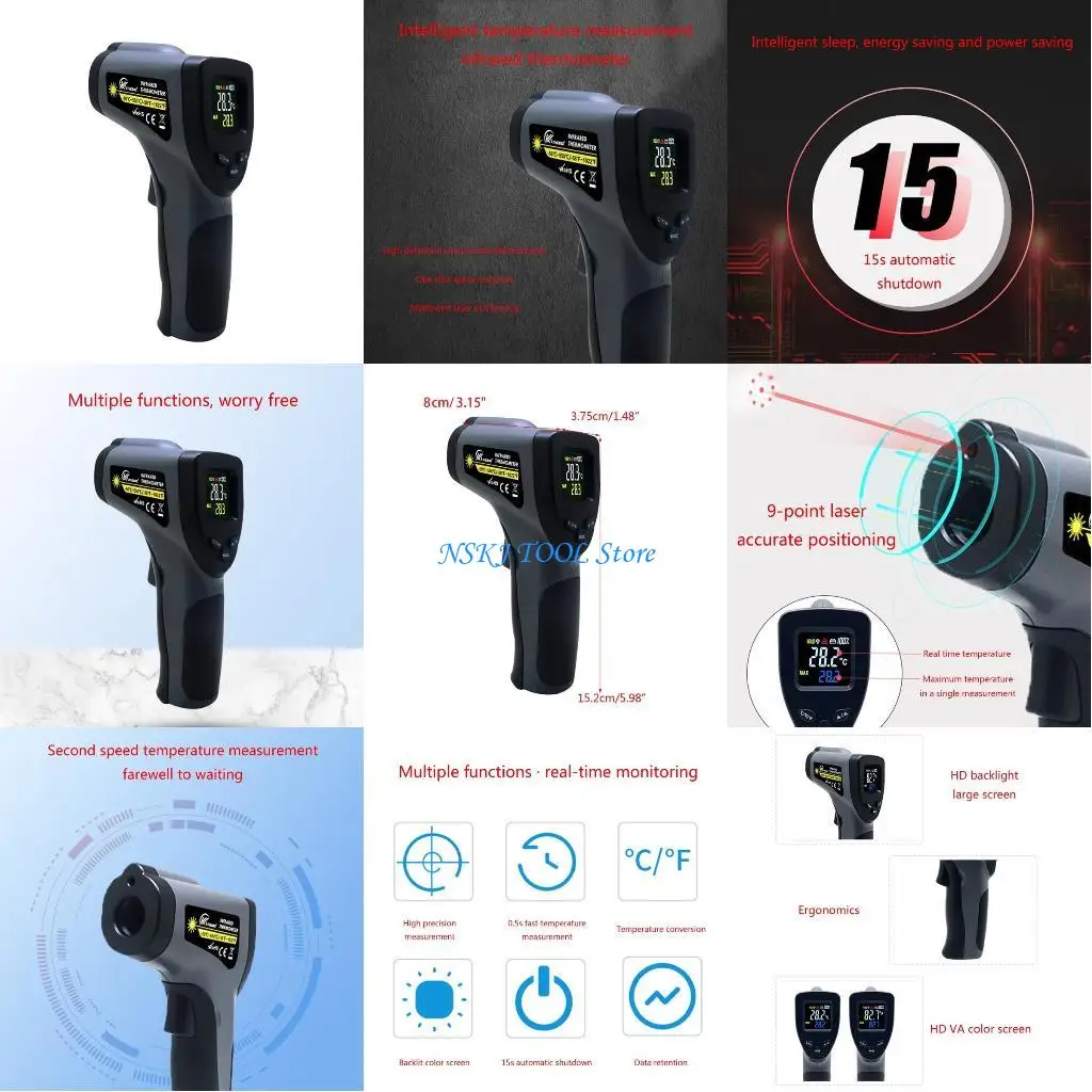 

L8RC Thermometer Digital Non-Contact Thermometer Home Repairs