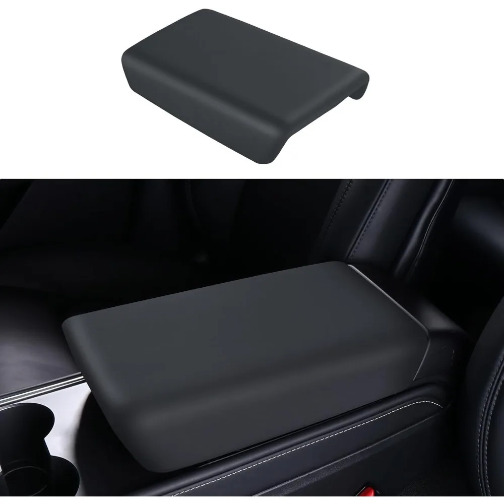 

Armrest Box Cover For Tesla Model 3 Y 2021-2023 TPE Organizer Center Console Storage Bag Arm Rest Pads Protector Accessories