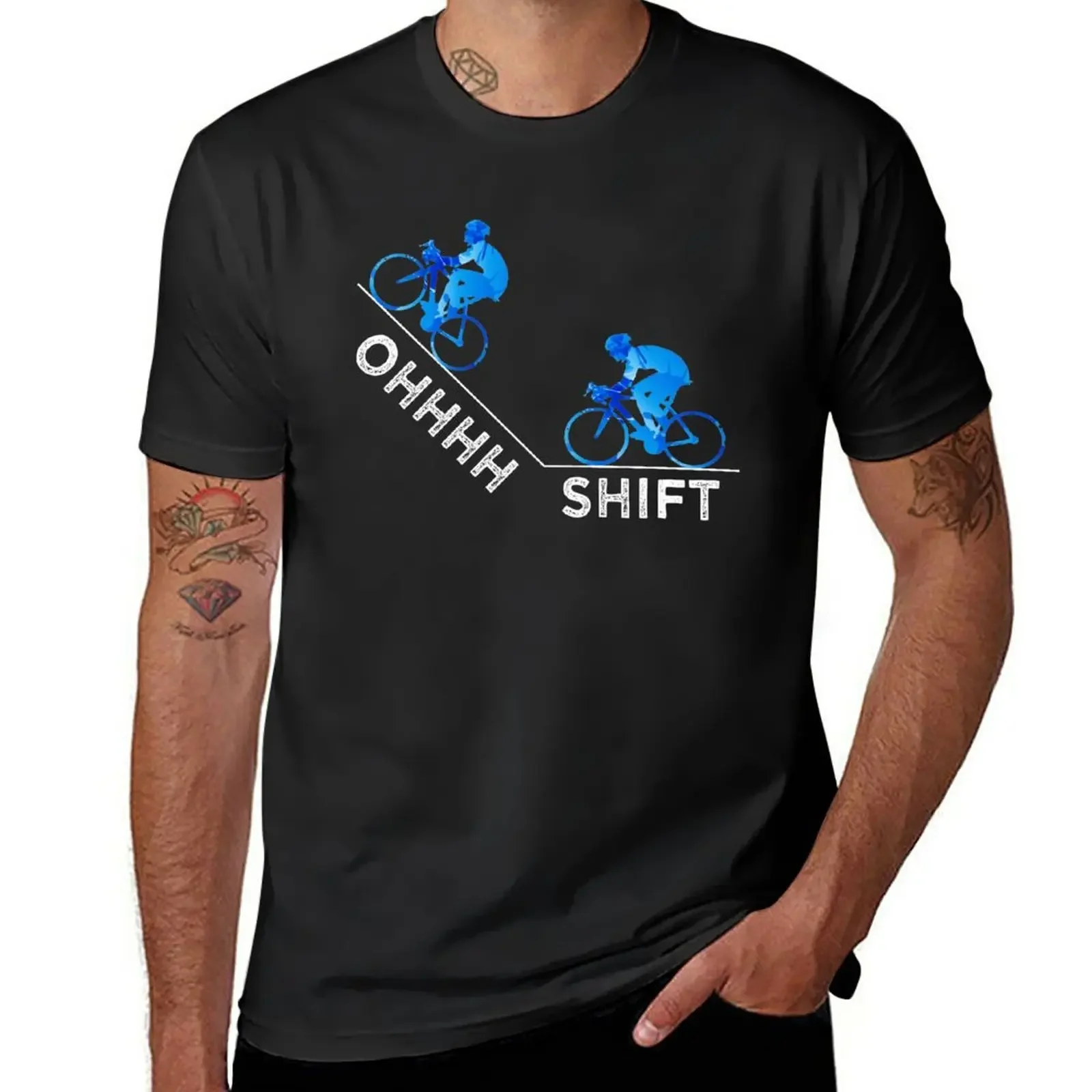 Ohhhhh Shift Cycling T-Shirt Blouse heavyweights vintage oversized t shirt men