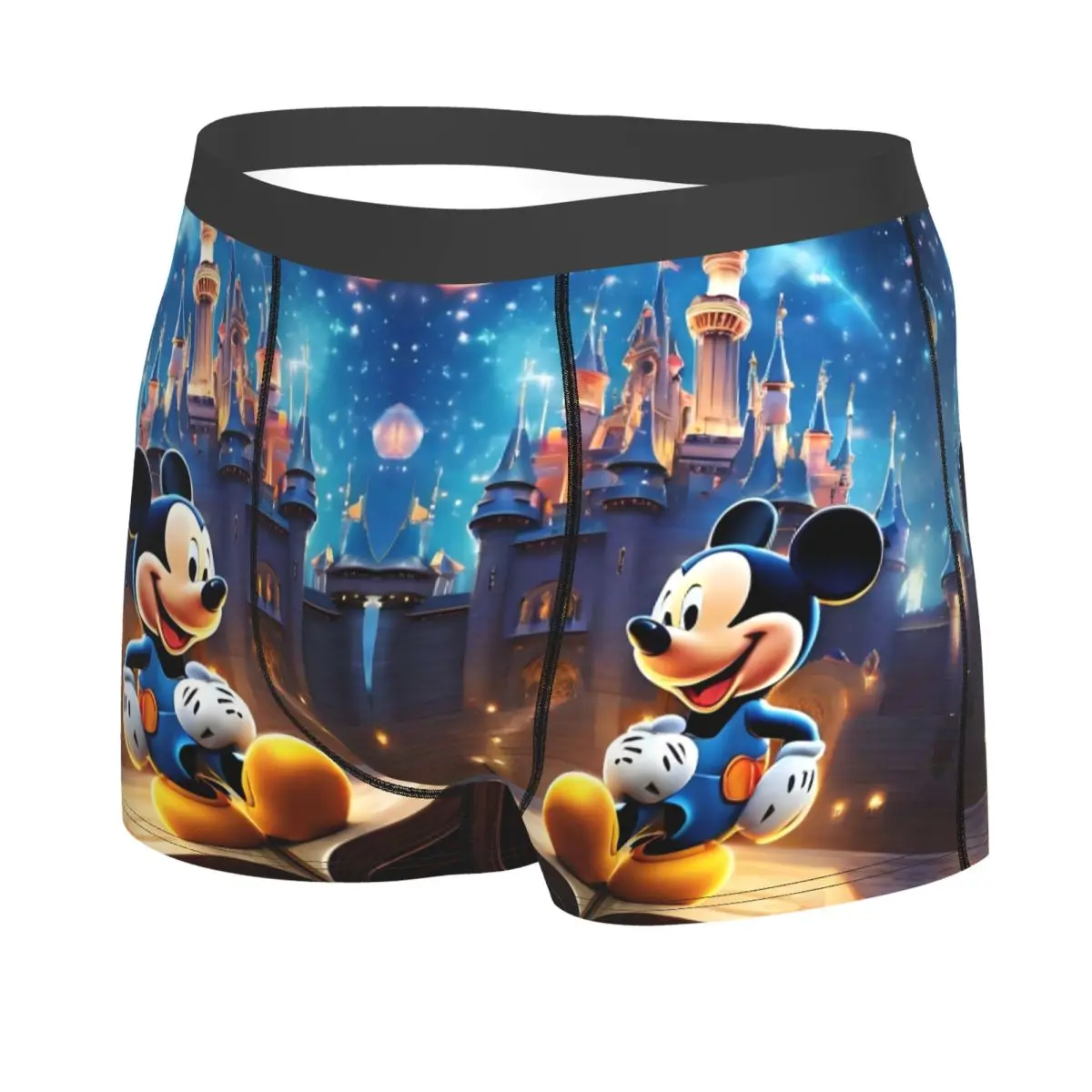 تخصيص ميكي ماوس الملابس الداخلية الذكور المطبوعة الكلاسيكية الكرتون فيلم سراويل بوكسر سراويل ملخصات تنفس السروال