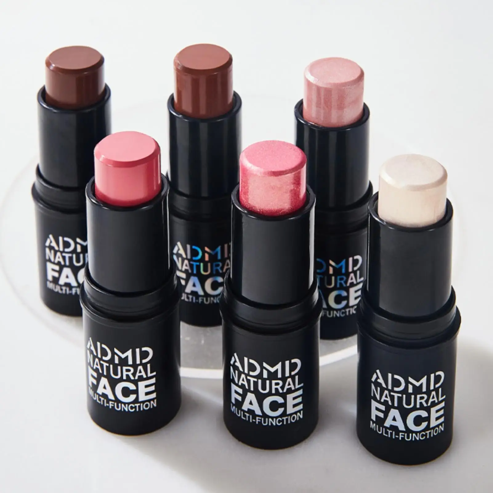 قطعة واحدة من أعواد أحمر الخدود الطبيعية غير اللامعة - مقاومة للماء، تضيء جميع ألوان البشرة، غنية بالألوان، مدمجة ومريحة، مناسبة للمبتدئين #6