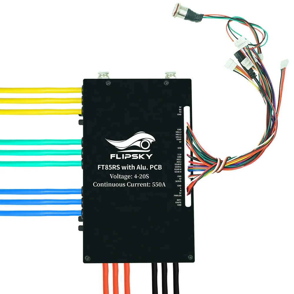 

FT85RS 550A 84V 20S Motor Speed Controller With Aluminum Case NON-VESC For Electric Skateboard Scooter Ebike Robotics