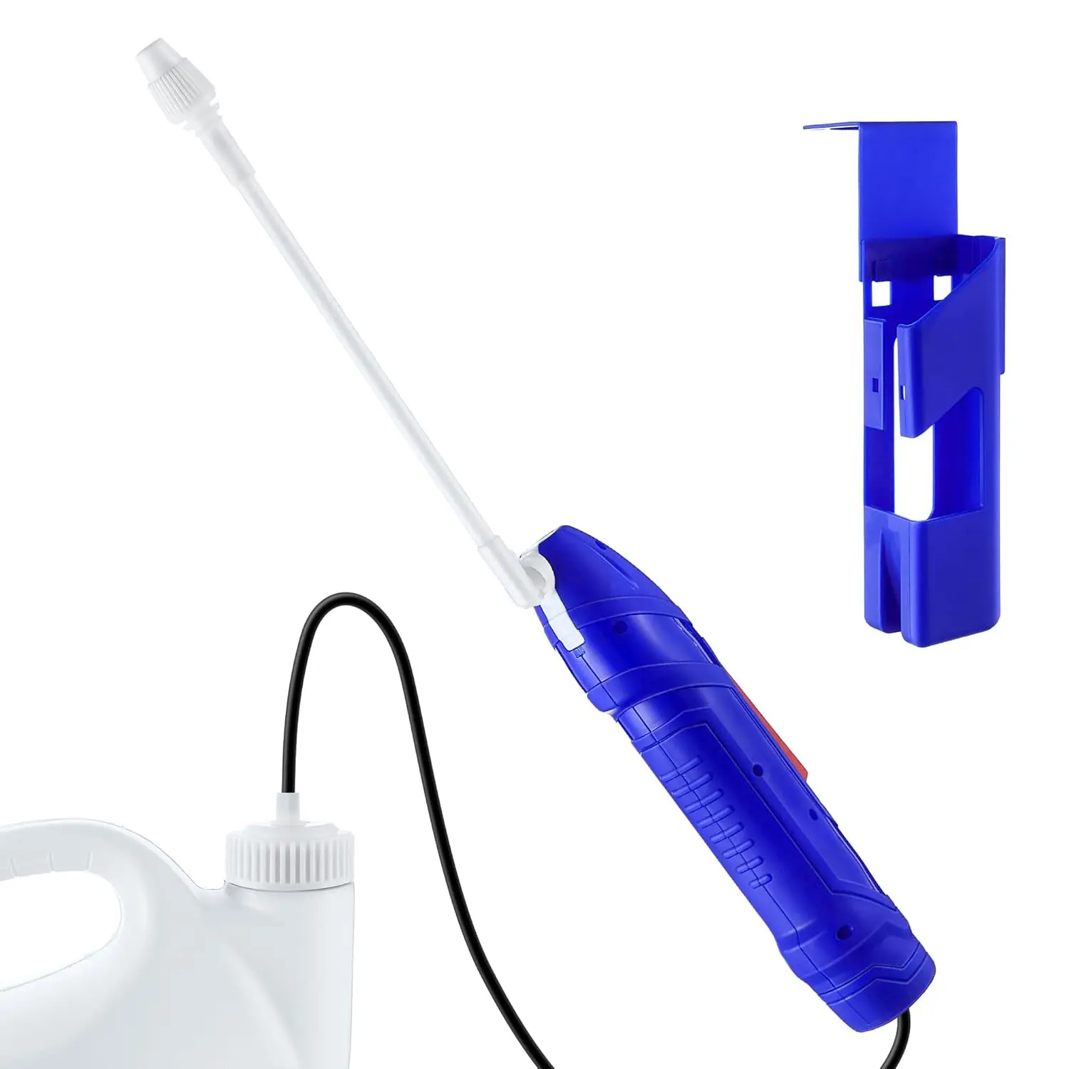 

Battery Powered Sprayer Wand with Holster, Foldable Nozzle Fits 38mm Cap 1 Gallon Jugs for Gardening, Cleaning, and Pest Control