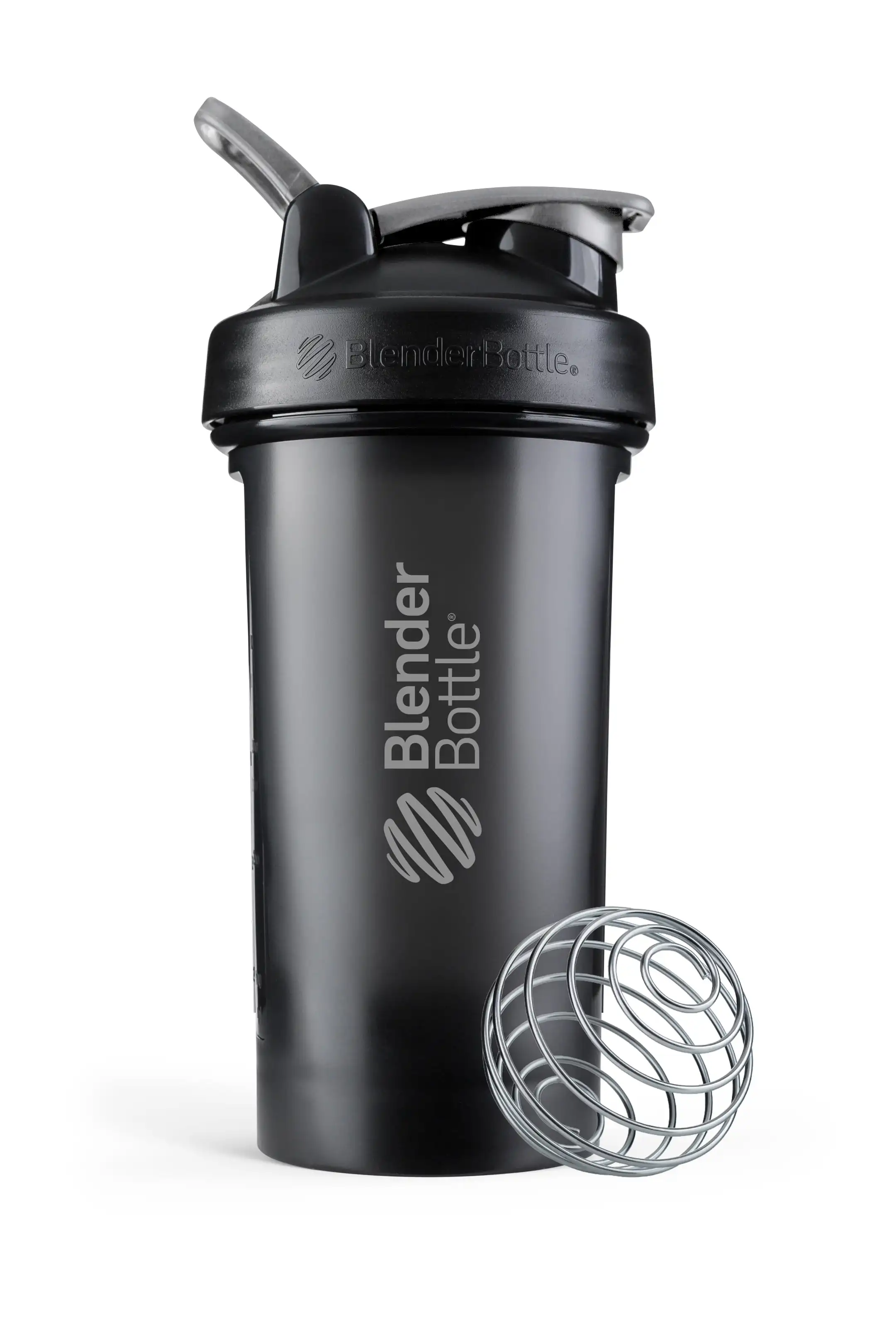 Classic V2 24 oz Black Shaker Cup with Flip-Top Lid