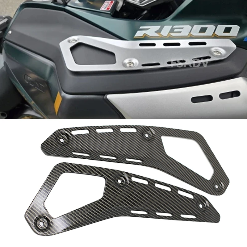 Carbon Black Motorcycle Side Tank Rack For BMW R1300GS R 1300 GS Adventure 2024 2025 2026 Fuel Tank Cover GS1300 ADV Tank Shelve