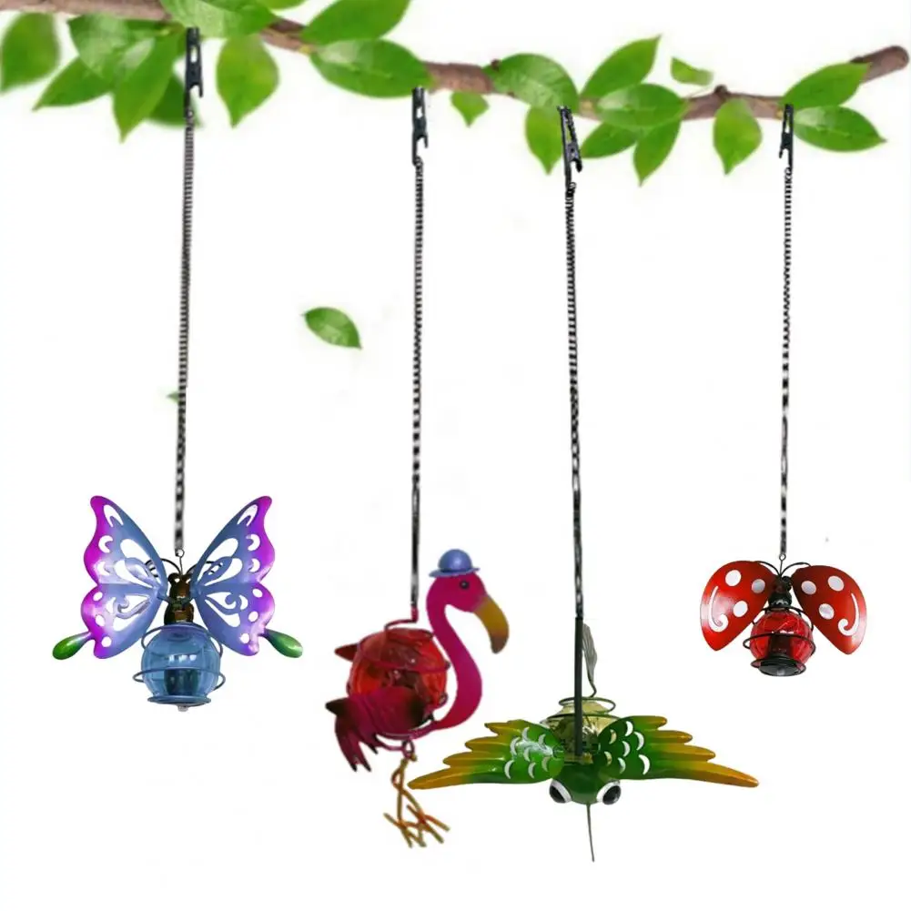 

Solar Light Outdoor Solar Light Outdoor Solar Lights Waterproof 3d Butterfly Flamingo Hummingbird Beetle Hanging Led for Garden